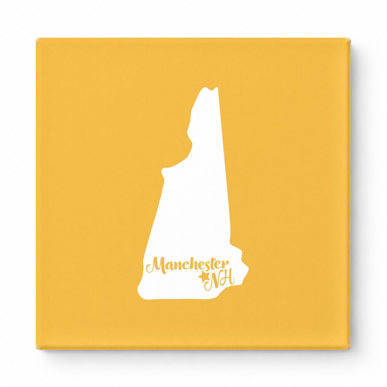 Home Sweet Manchester — New Hampshire State Silhouette
