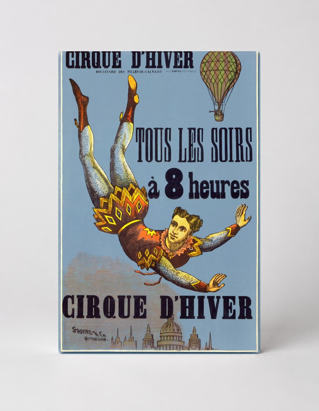 Cirque d'Hiver 1800s French Circus Vintage Lithograph Poster Wall Art