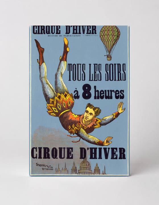 Cirque d'Hiver 1800s French Circus Vintage Lithograph Poster Wall Art