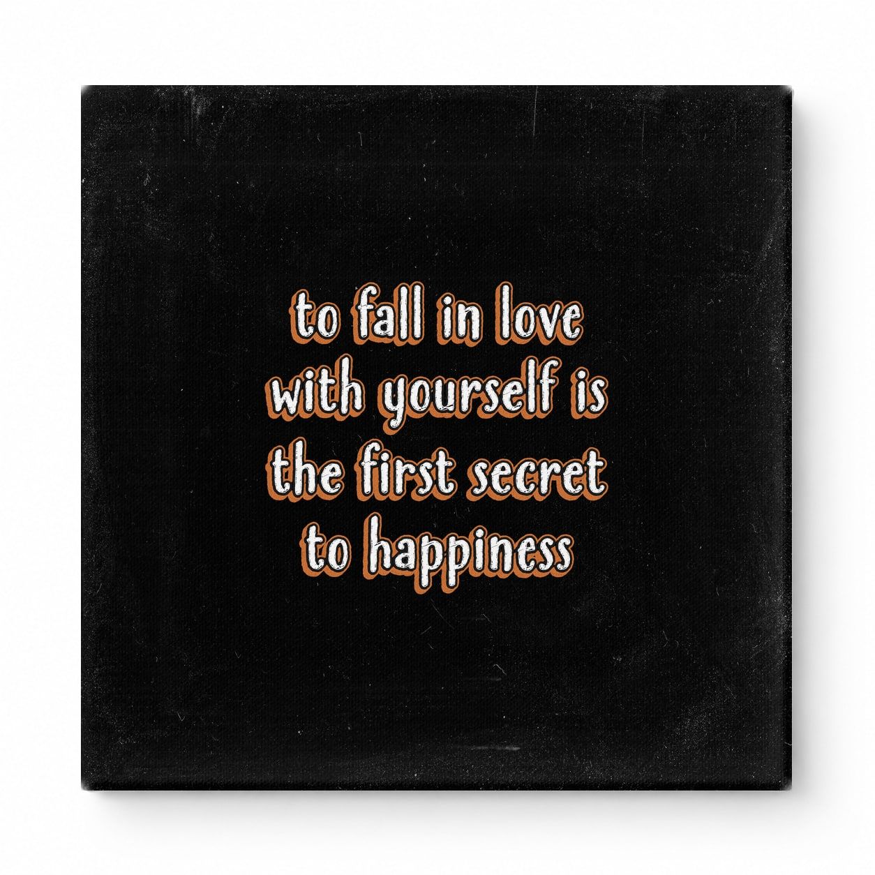 To Fall in Love with Yourself Is the First Secret to Happiness — Watercolor Wash