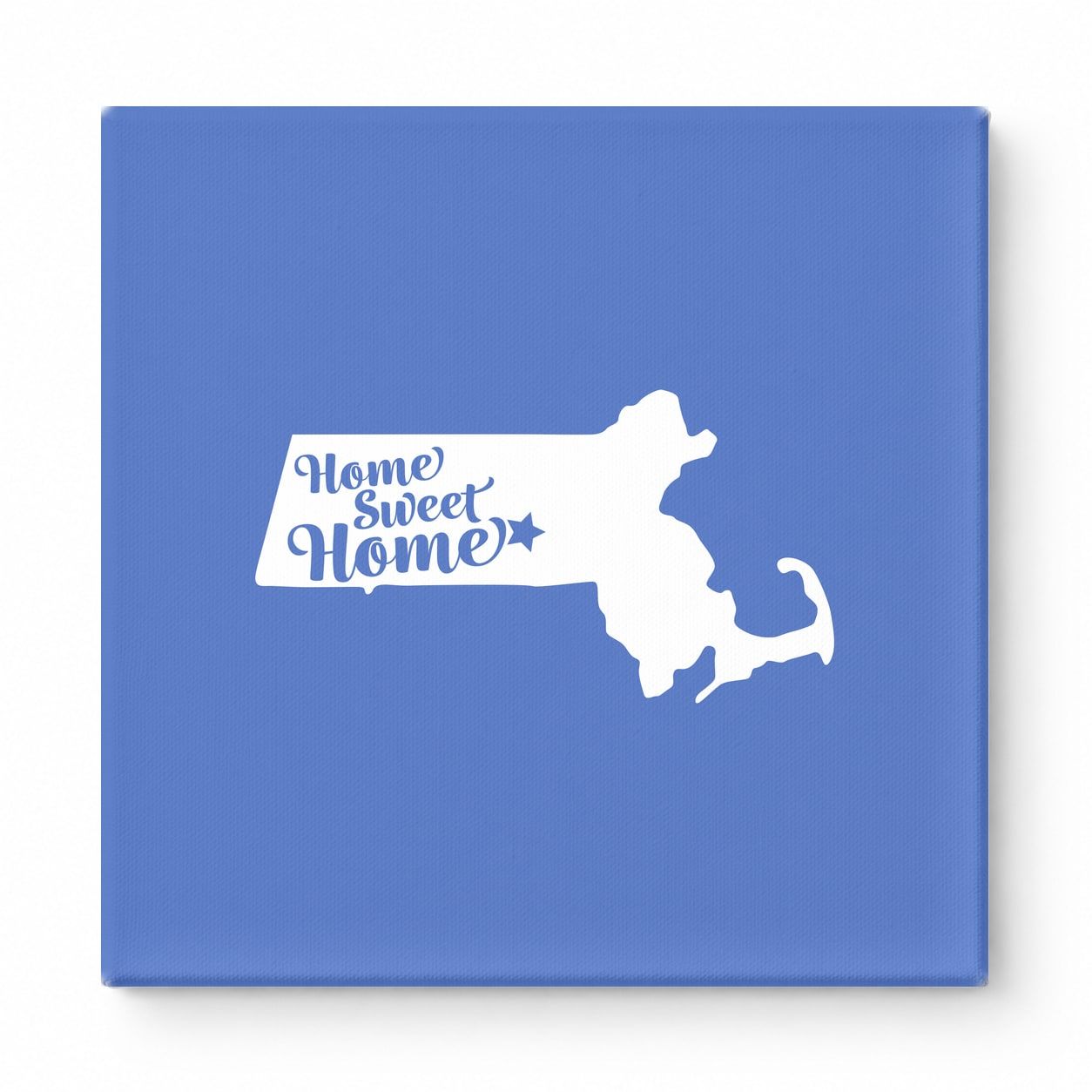 Home Sweet Home — Massachusetts State Silhouette
