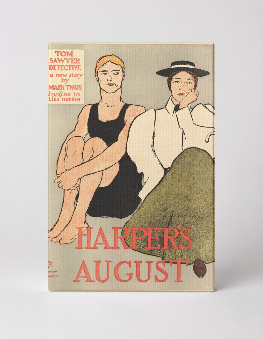 Harper's August 1896 - Vintage Magazine Cover Poster Wall Art