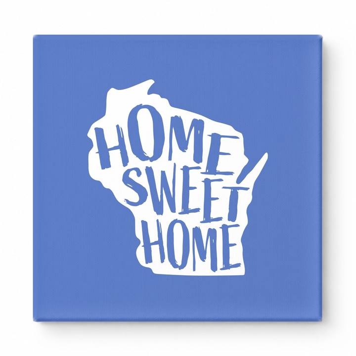 HOME SWEET HOME — Wisconsin State Silhouette