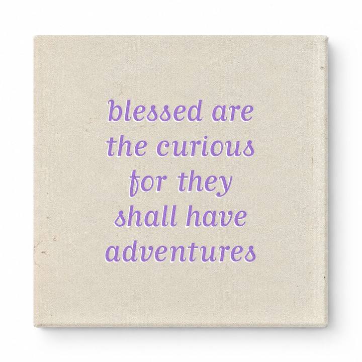 Blessed Are the Curious for They Shall Have Adventures — Geometric Low-Poly