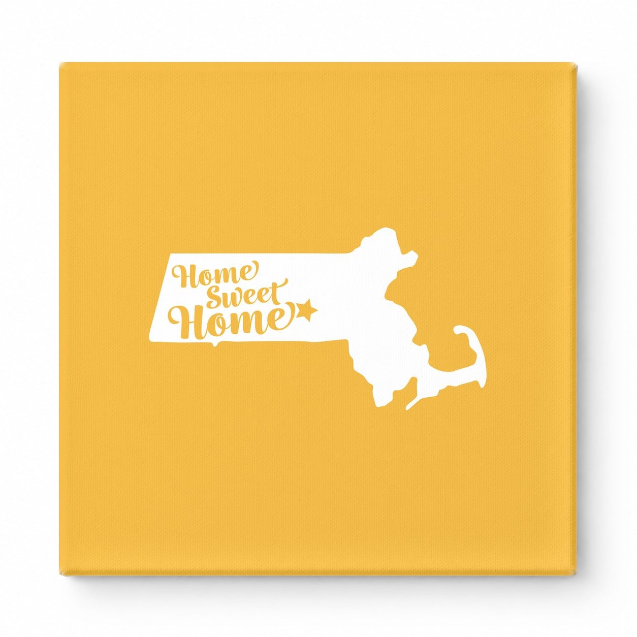 Home Sweet Home — Massachusetts State Silhouette