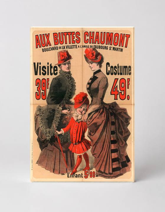 Aux Buttes Chaumont 1880s French Fashion - Belle Époque Vintage Poster Wall Art
