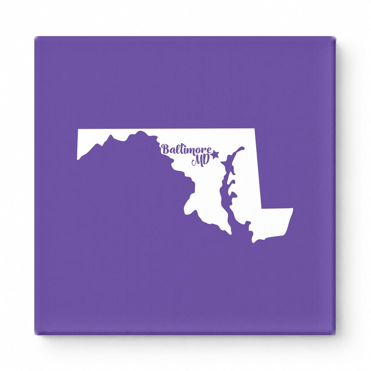 Home Sweet Baltimore — Maryland State Silhouette