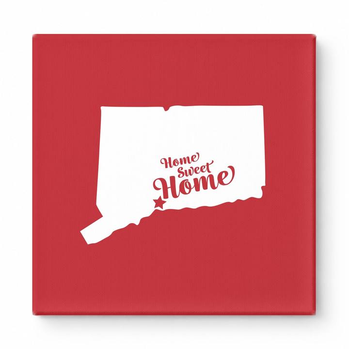 Home Sweet New Haven — Connecticut State Silhouette