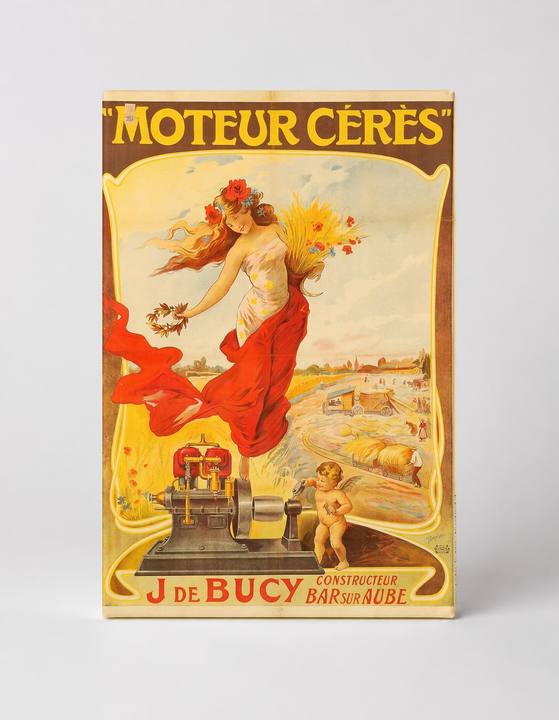 Moteur Cérès 1900s - Belle Époque French Advertising Vintage Poster Wall Art