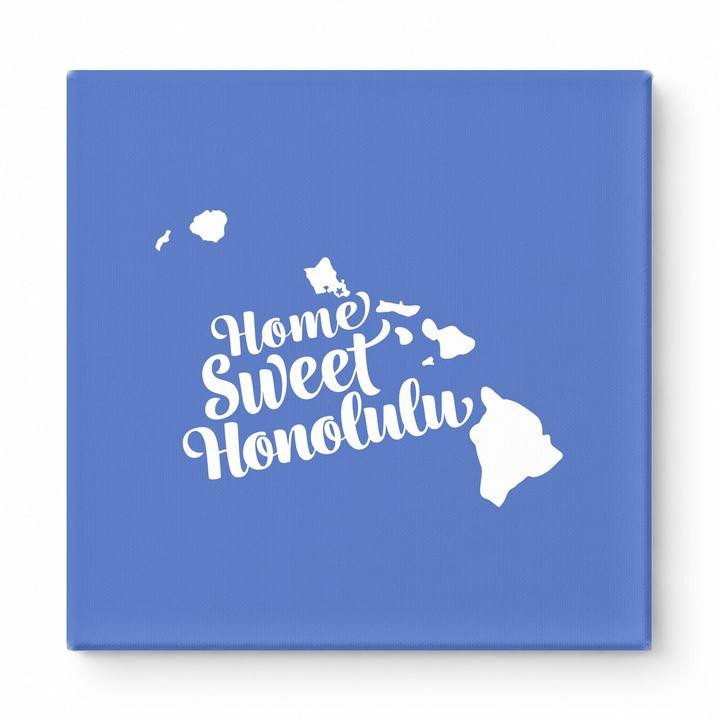 Home Sweet Honolulu — Hawaii State Silhouette