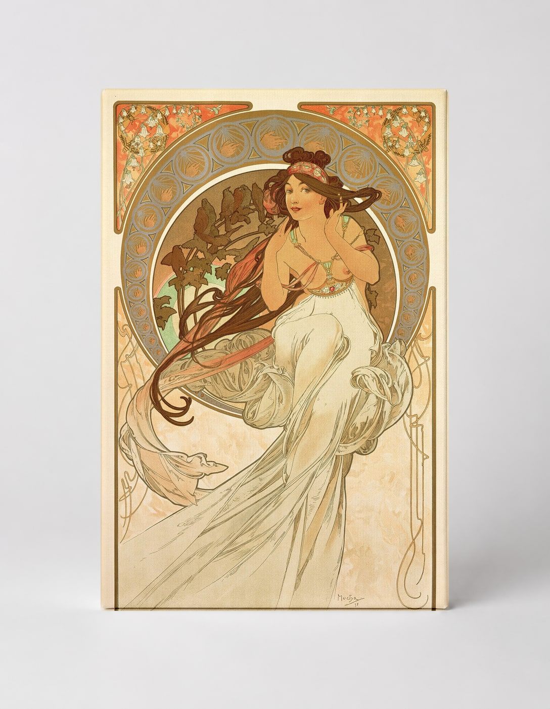 La Musique 1898 - Art Nouveau Vintage Poster Canvas Wall Art