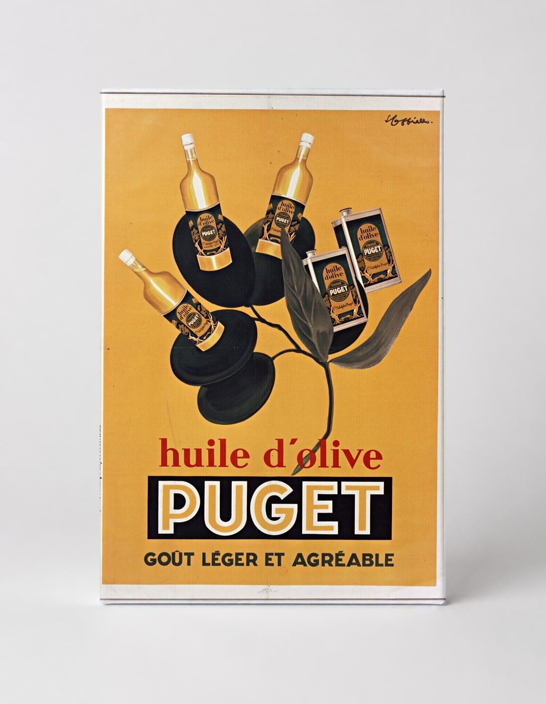 Huile d'Olive Puget Vintage French Advertising Poster Canvas Wall Art