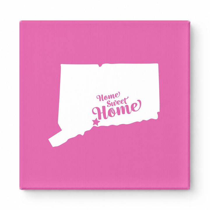 Home Sweet New Haven — Connecticut State Silhouette