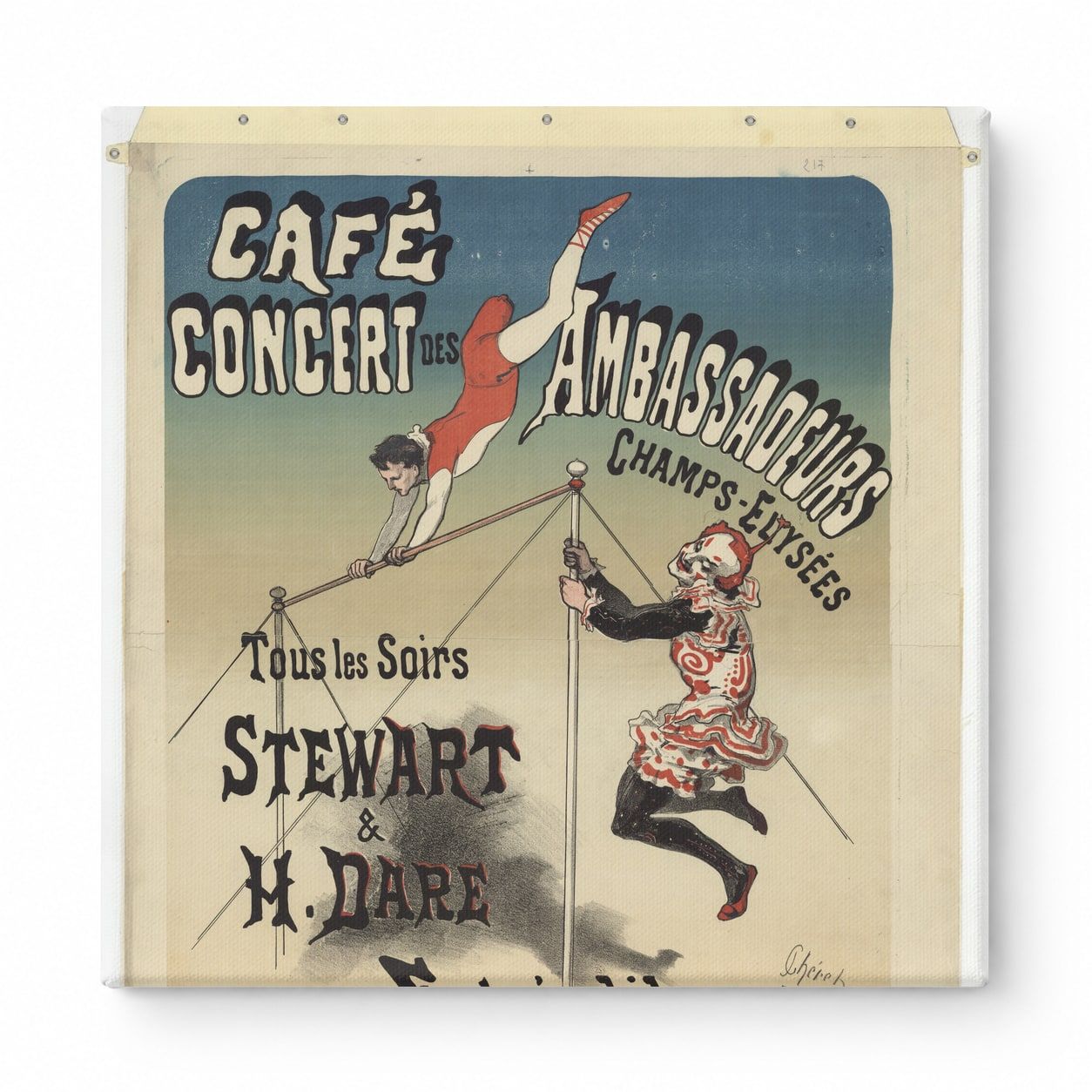 Café Concert des Ambassadeurs 1890s - Belle Époque Vintage Poster Wall Art
