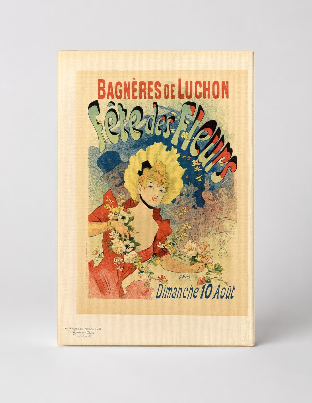 Bagnères de Luchon Fête des Fleurs 1890s - Belle Époque Vintage Poster Wall Art