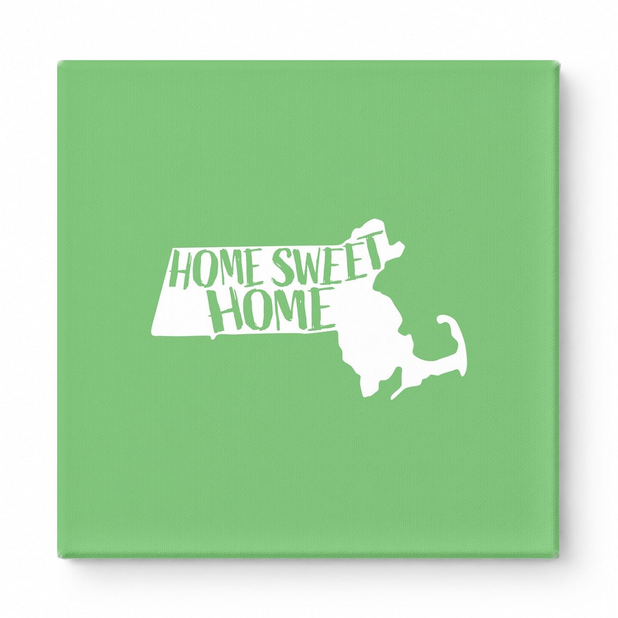 HOME SWEET HOME — Massachusetts State Silhouette