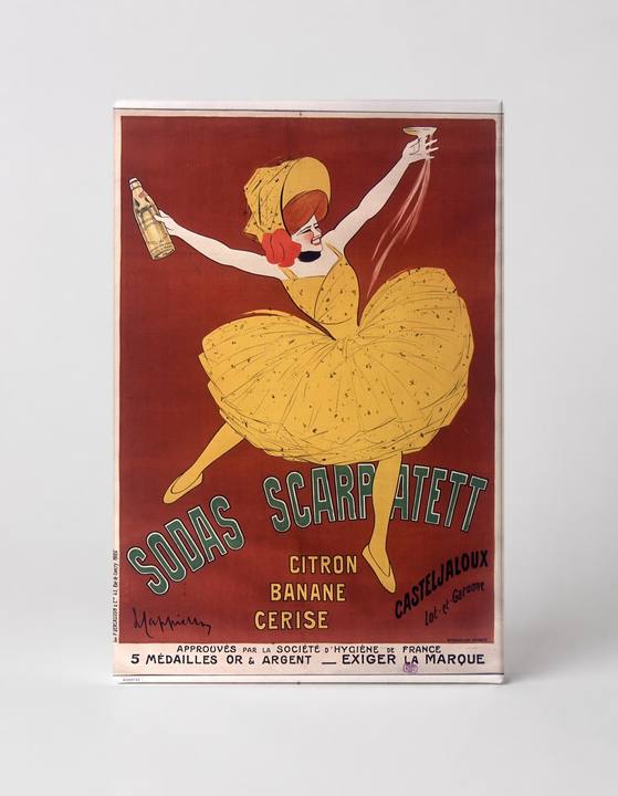 Sodas Scarpatett 1900s Belle Époque Vintage Advertising Poster Canvas Wall Art
