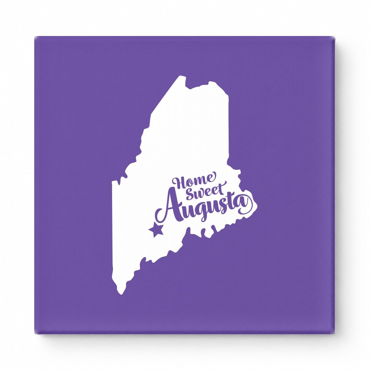 Home Sweet Augusta — Maine State Silhouette
