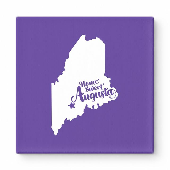Home Sweet Augusta — Maine State Silhouette