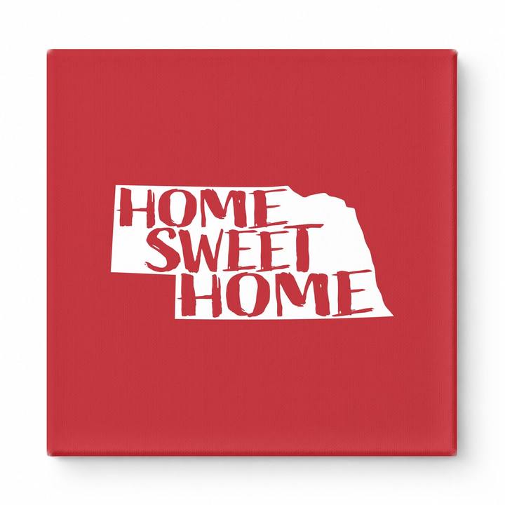 HOME SWEET HOME — Nebraska State Silhouette