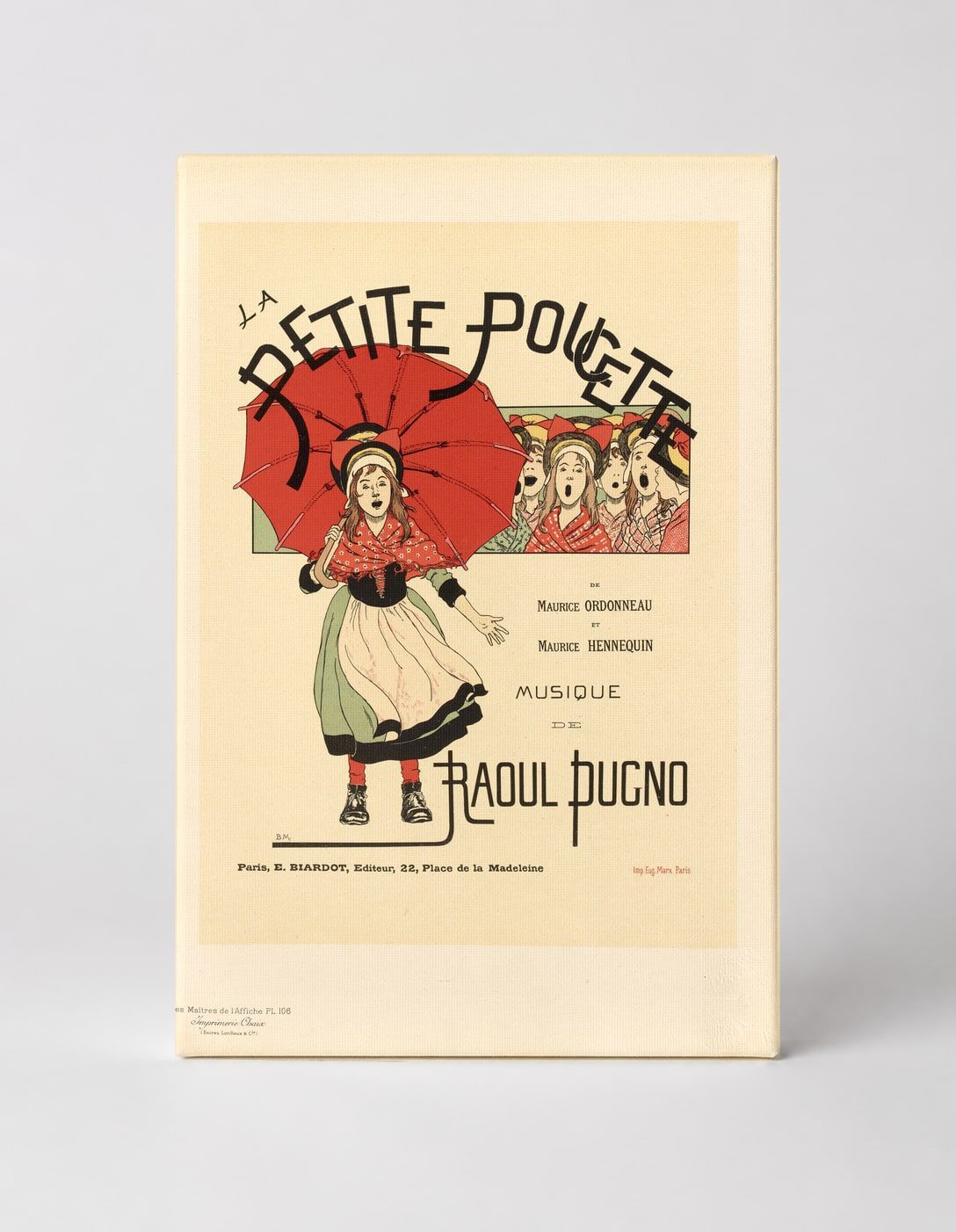 La Petite Poucette 1890s Belle Époque French Theatre Vintage Poster Wall Art