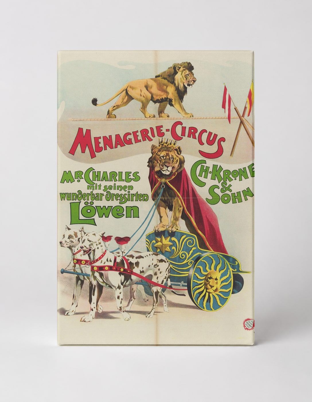 Menagerie-Circus Ch. Krone & Sohn 1900s - Vintage Circus Poster Wall Art