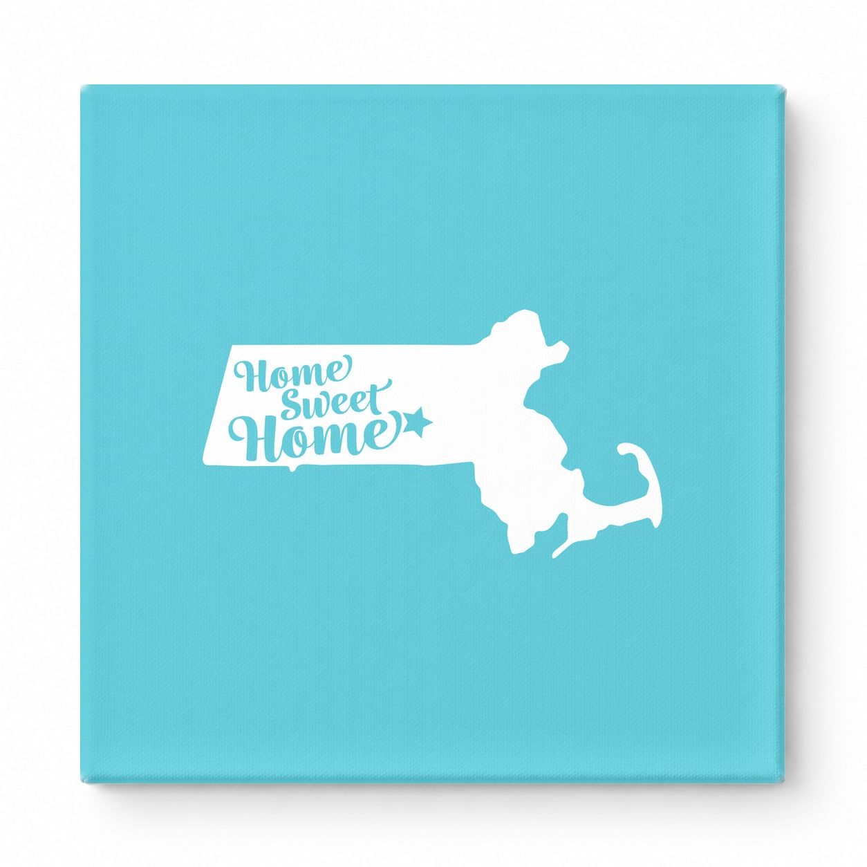 Home Sweet Home — Massachusetts State Silhouette