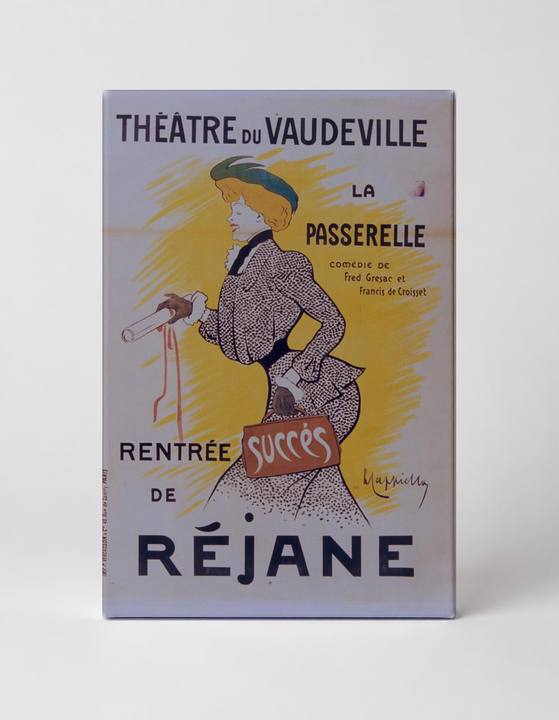 Théâtre du Vaudeville La Passerelle 1902 - Belle Époque Vintage Poster Wall Art