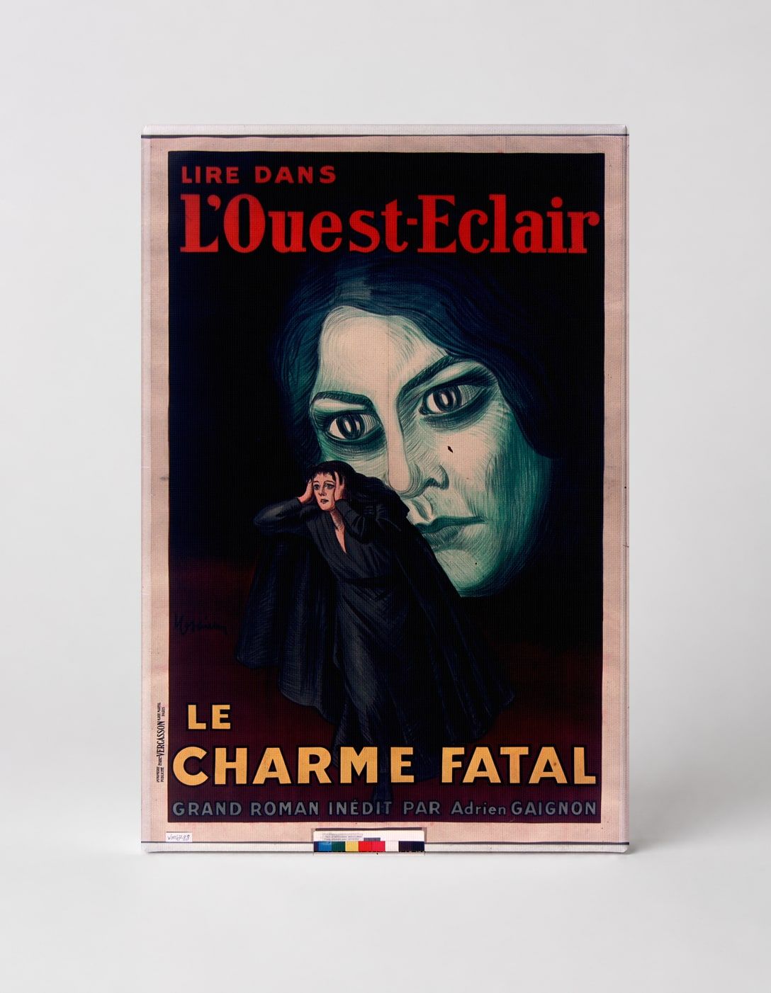 Le Charme Fatal L'Ouest-Eclair 1920s French Newspaper Vintage Poster Wall Art
