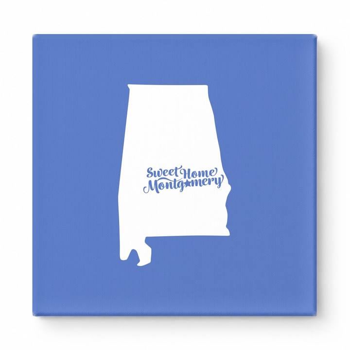 Home Sweet Montgomery — Alabama State Silhouette
