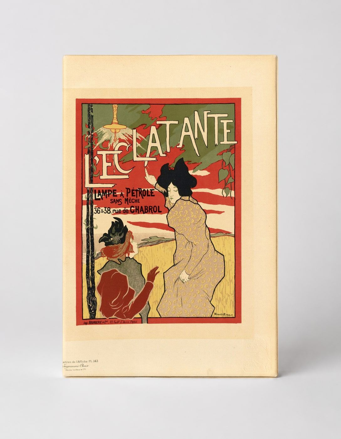 L'Eclatante Lampe à Pétrole 1897 – Art Nouveau Vintage Poster Wall Art