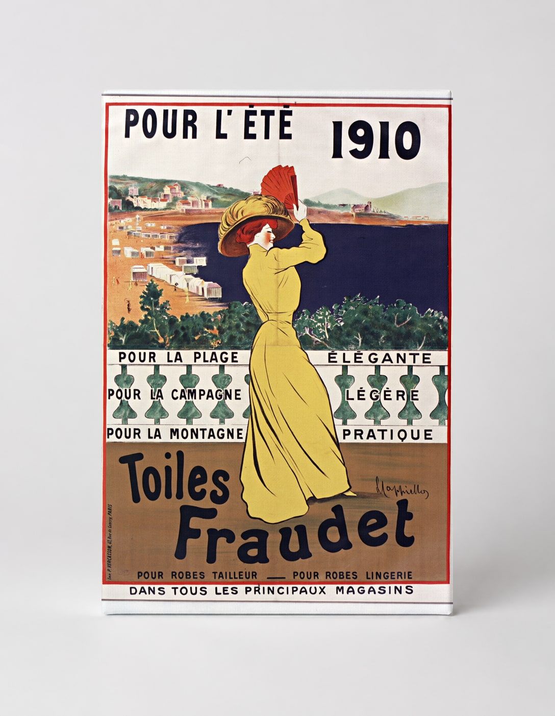 Toiles Fraudet 1910 Pour L'Été - Belle Époque Vintage French Poster Wall Art