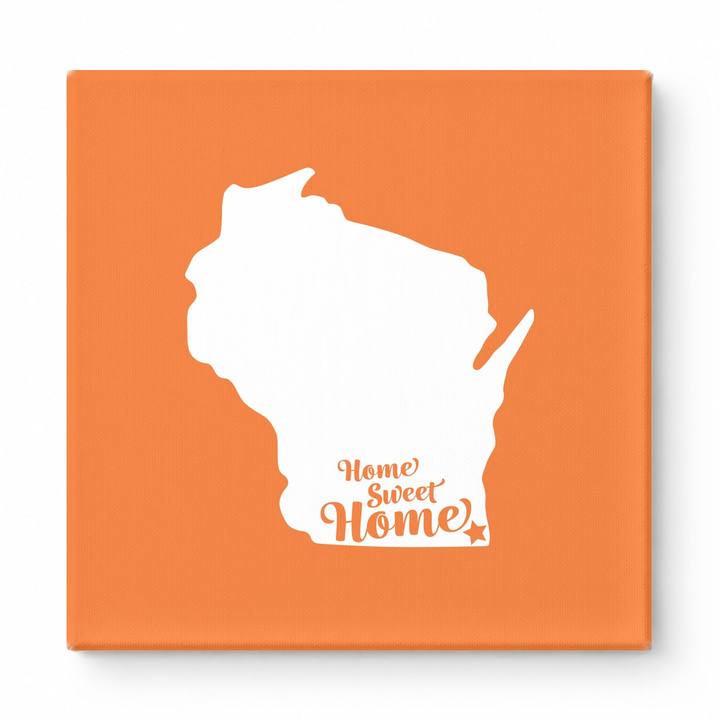 Home Sweet Milwaukee — Wisconsin State Silhouette