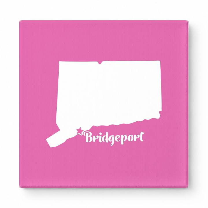 Home Sweet Bridgeport — Connecticut State Silhouette