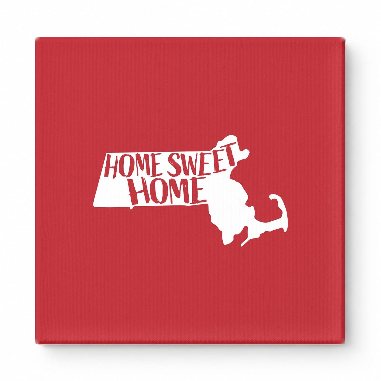 HOME SWEET HOME — Massachusetts State Silhouette