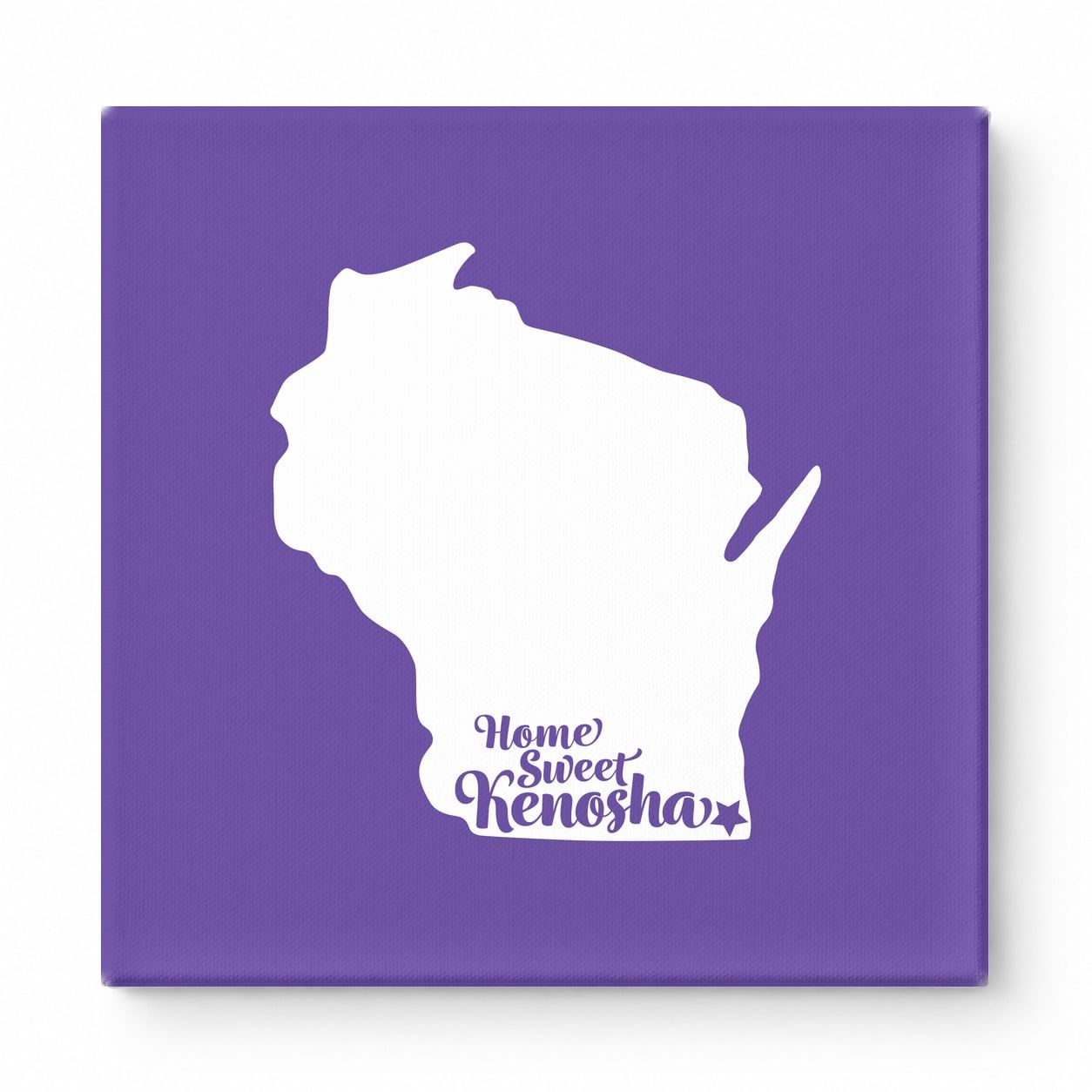 Home Sweet Kenosha — Wisconsin State Silhouette