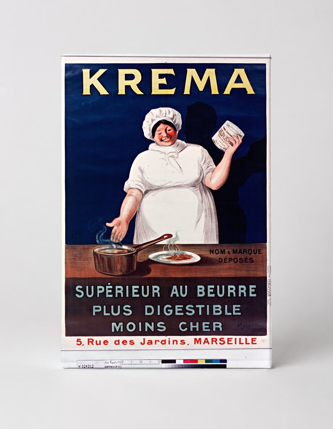 Krema Superieur au Beurre 1900s - Vintage French Advertising Poster Wall Art