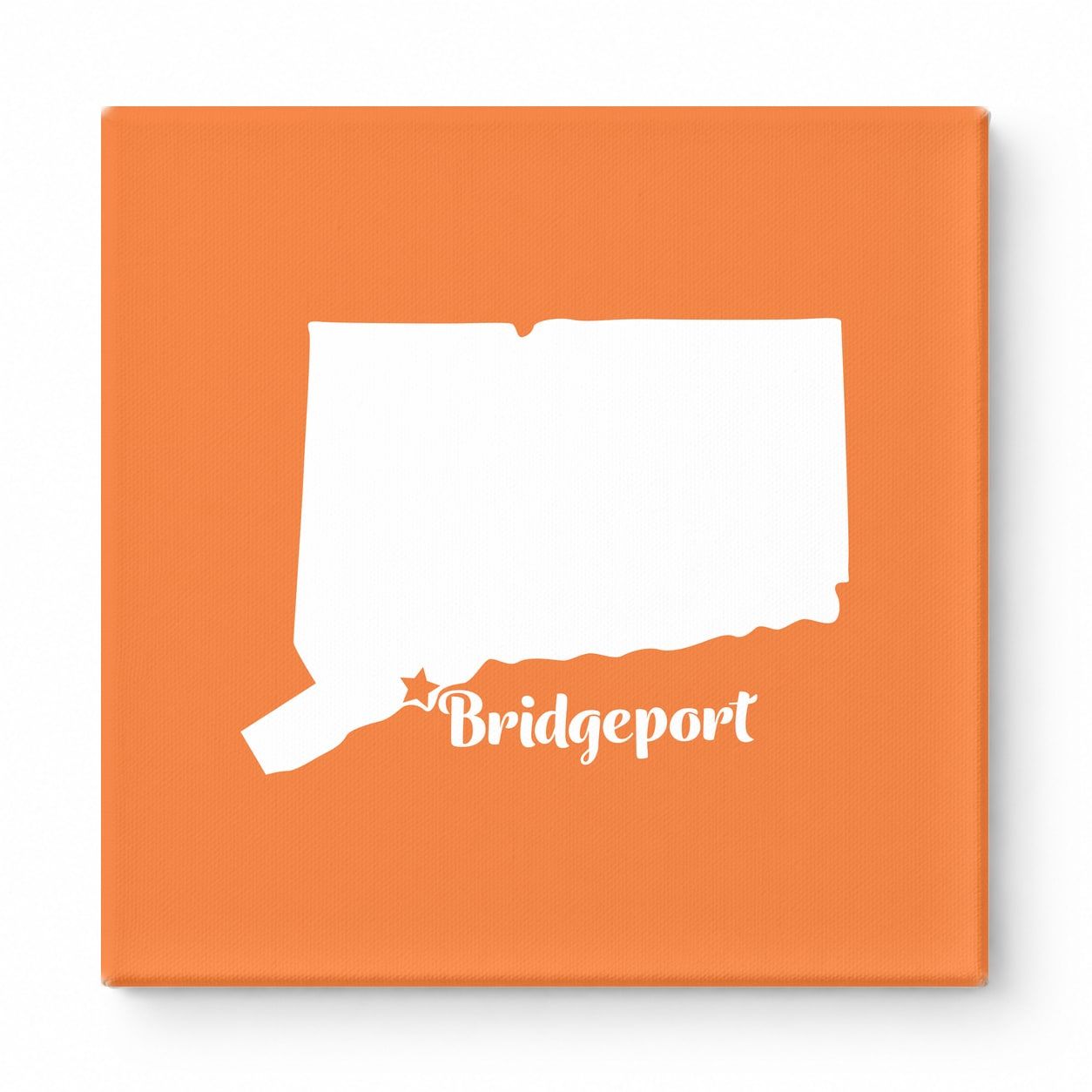 Home Sweet Bridgeport — Connecticut State Silhouette