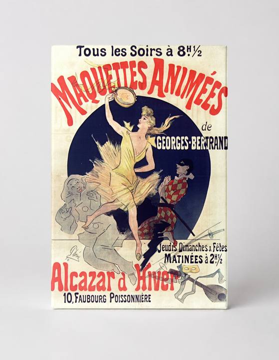 Maquettes Animées 1890s Belle Époque Theatre Vintage Poster Wall Art