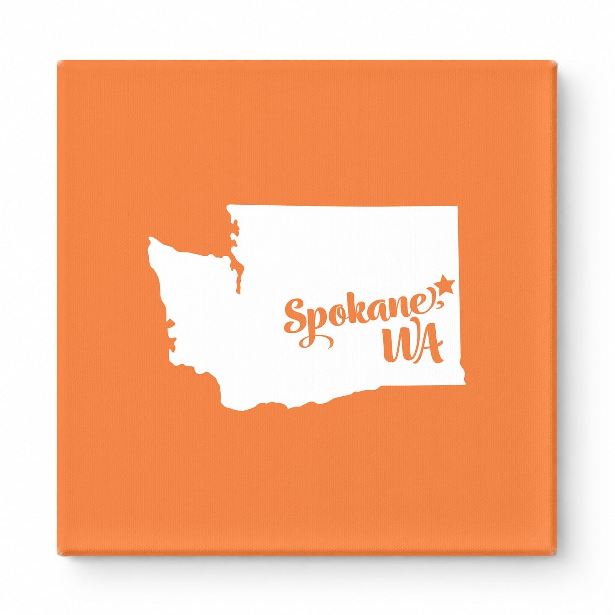 Home Sweet Spokane — Washington State Silhouette
