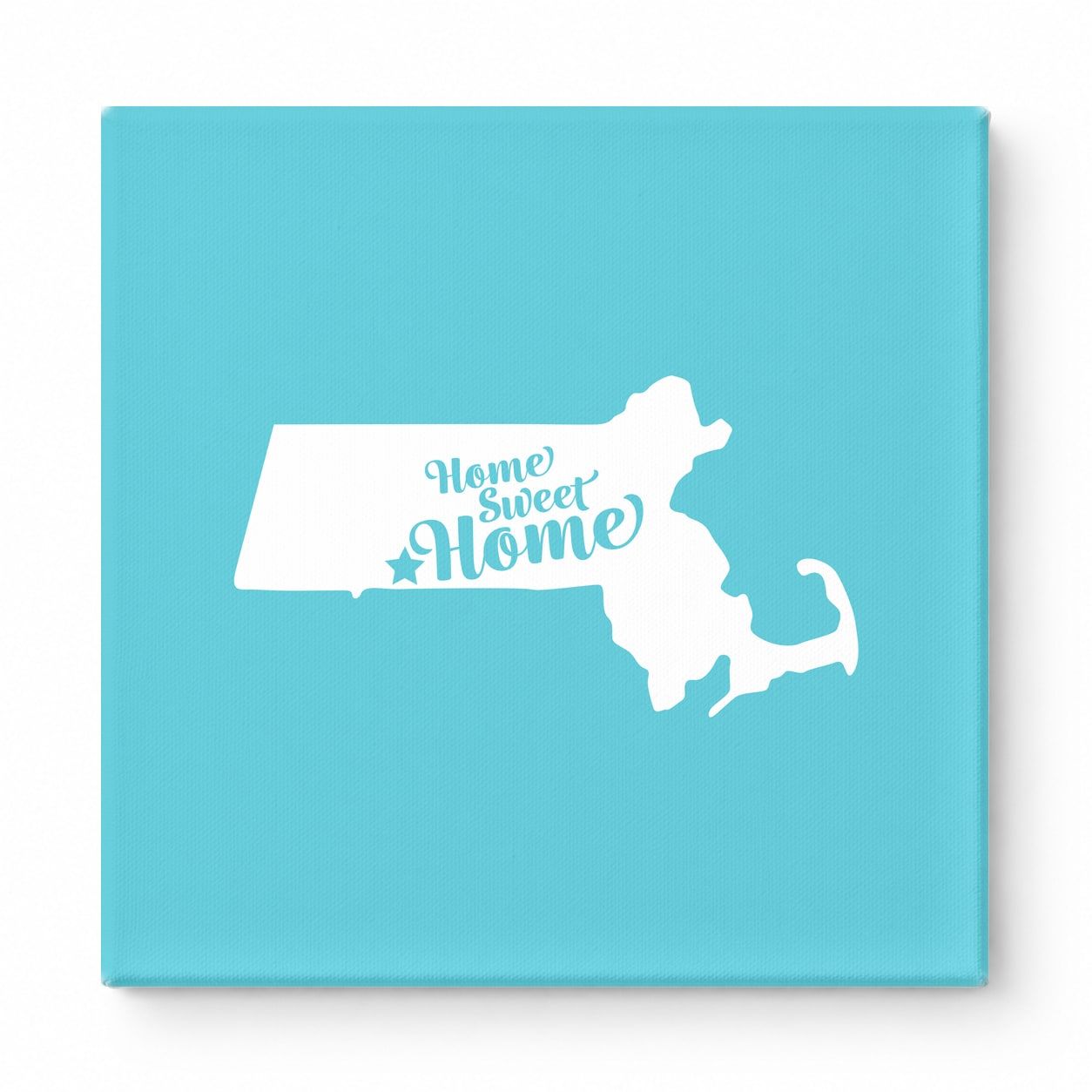 Home Sweet Home — Massachusetts State Silhouette