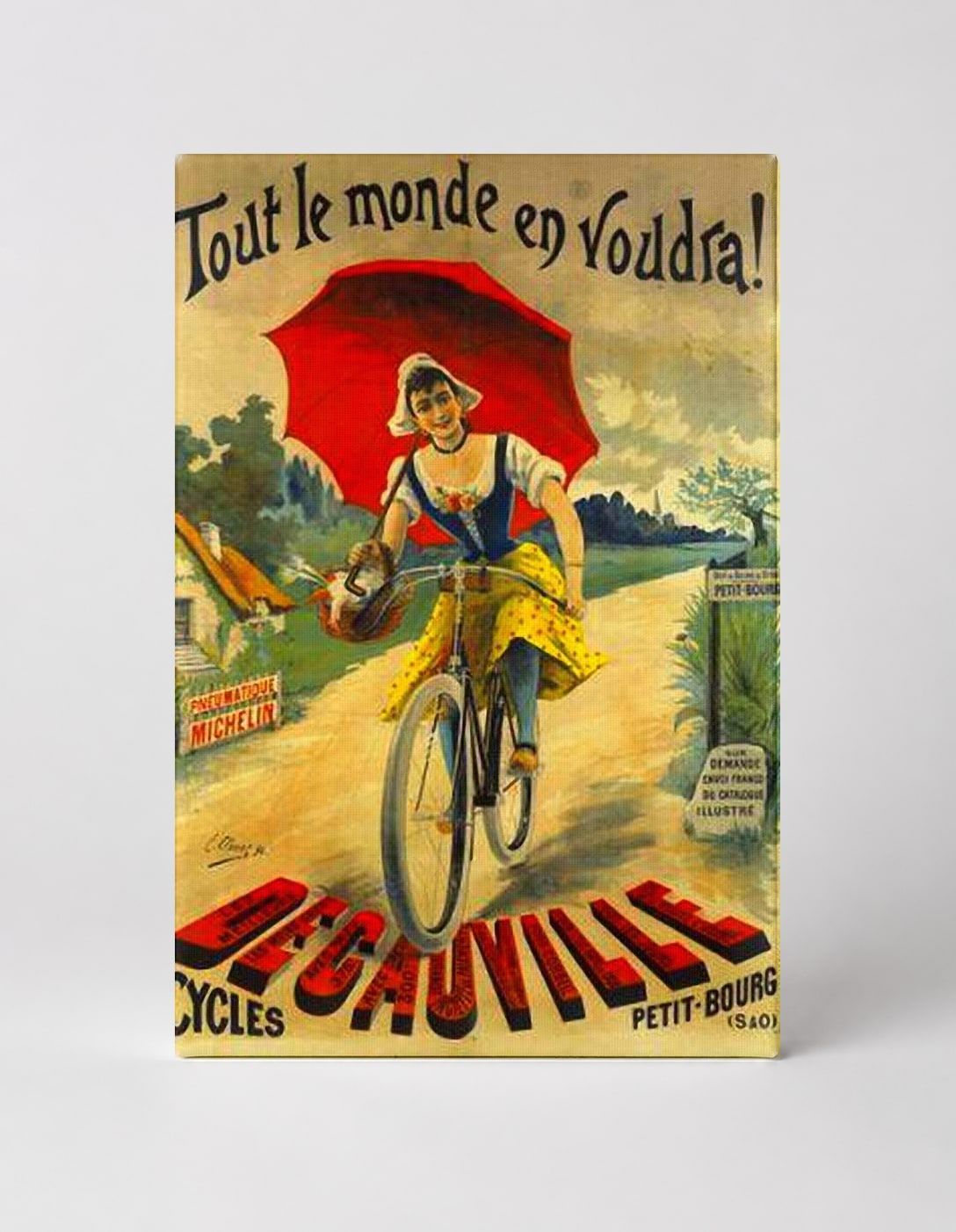 Tout Le Monde En Voudra Decauville Cycles 1890s - Belle Époque Vintage Poster Wall Art