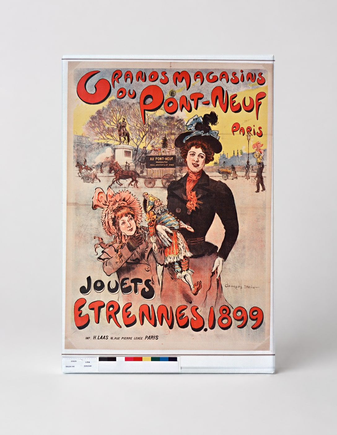 Grands Magasins du Pont-Neuf 1899 Jouets Etrennes - Belle Époque Vintage Poster Wall Art