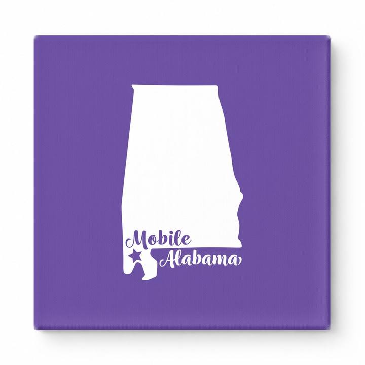 Home Sweet Mobile — Alabama State Silhouette