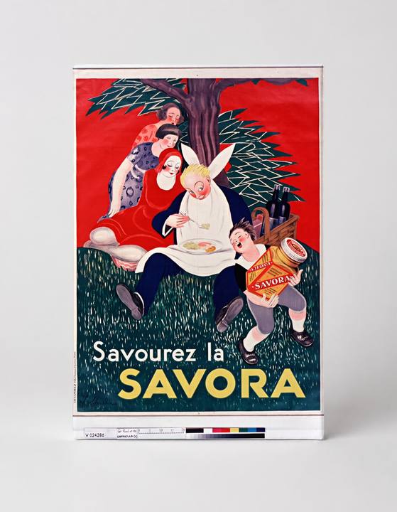 Savourez la Savora 1920s French Mustard - Vintage Advertising Poster Wall Art