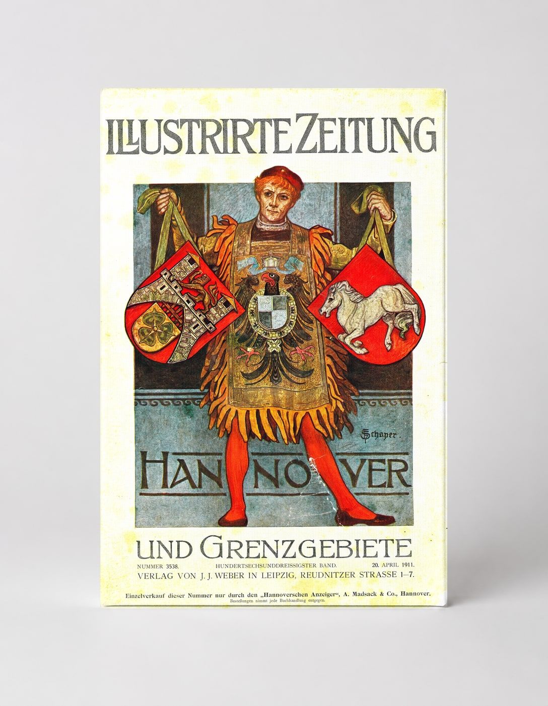 Illustrirte Zeitung Hannover 1913 - German Illustrated Magazine Vintage Poster Wall Art