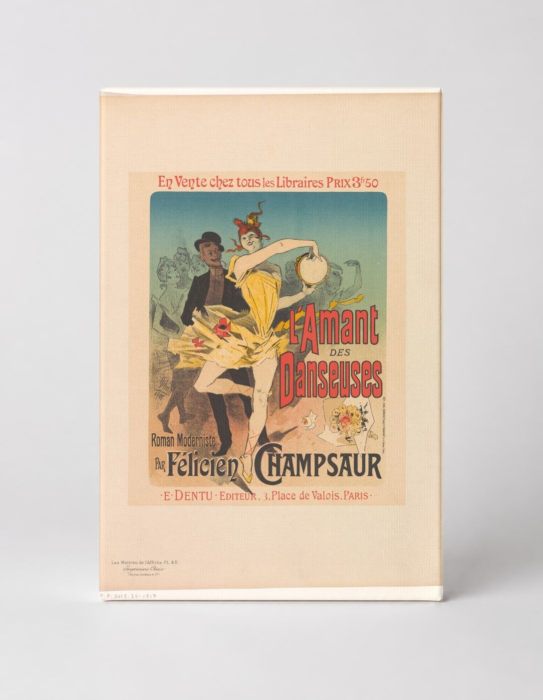 L'Amant des Danseuses 1888 - Belle Époque Vintage Poster Canvas Wall Art