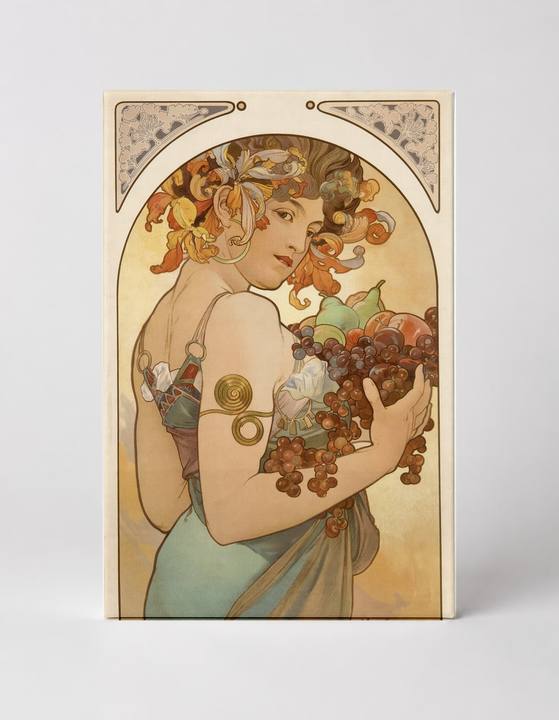 Fruit 1897 - Alphonse Mucha Art Nouveau Vintage Poster Wall Art