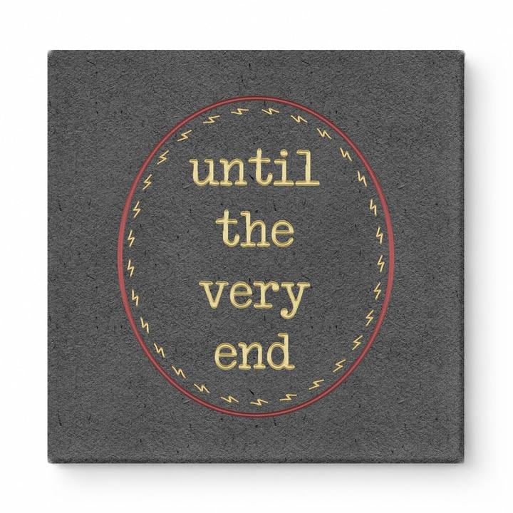 Until the Very End — Textured Canvas Embroidery