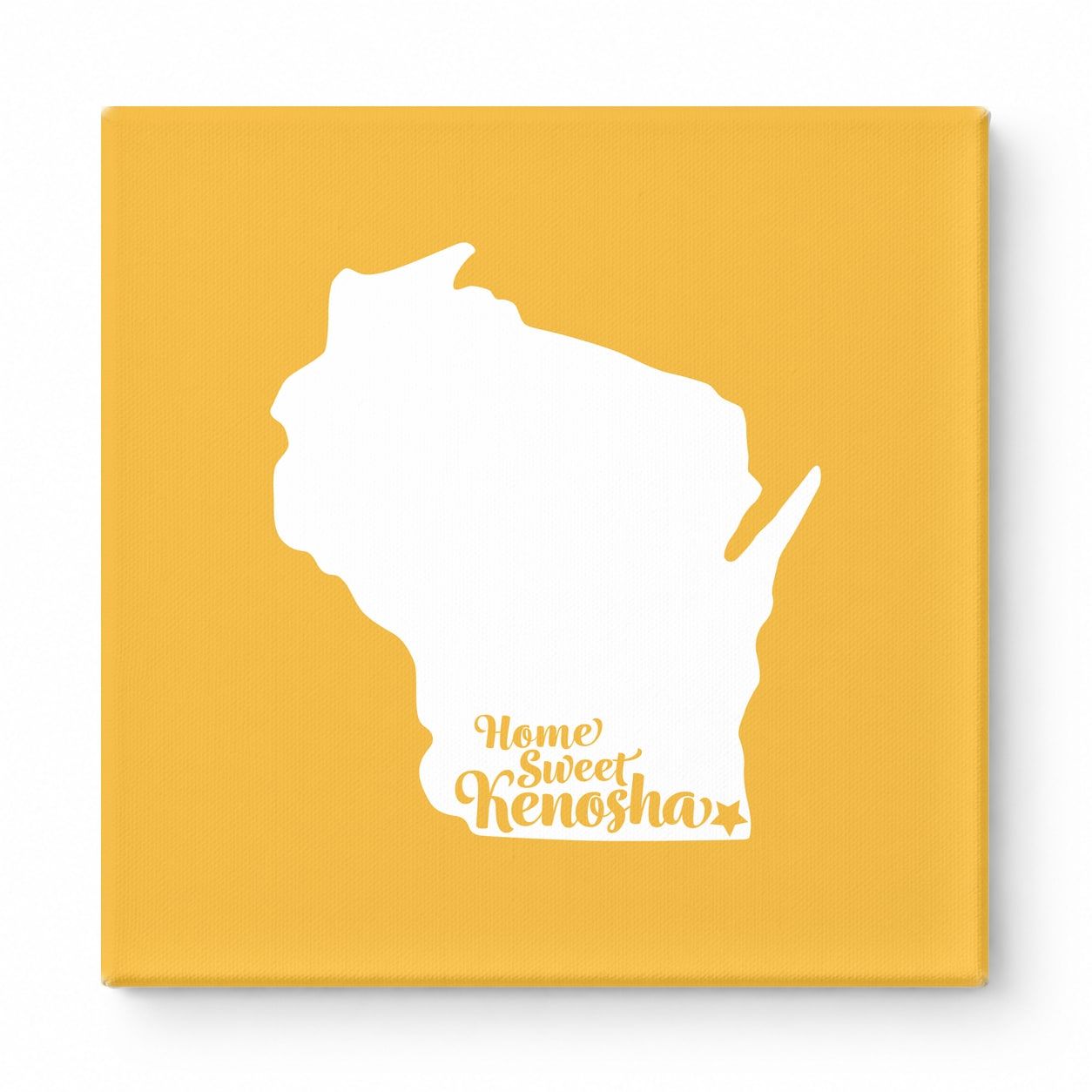 Home Sweet Kenosha — Wisconsin State Silhouette